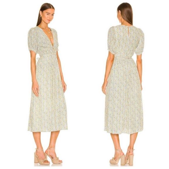 Faithfull The Brand NWOT Patrinico Midi Dress in Sabinosa Floral Print 4 - Picture 1 of 10